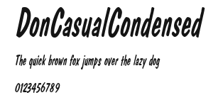 DonCasualCondensed Preview