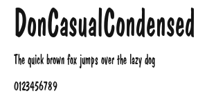 DonCasualCondensed Preview