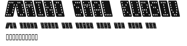Domino smal kursiv Preview