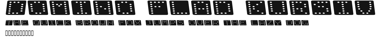 Domino flad kursiv Preview