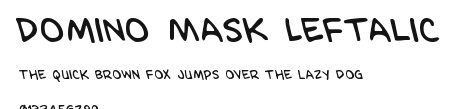 Domino Mask Leftalic Preview