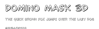 Domino Mask 3D Preview