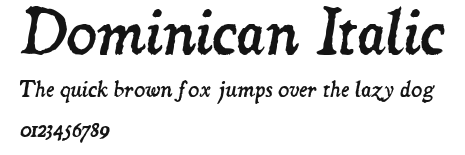 Dominican Italic Preview