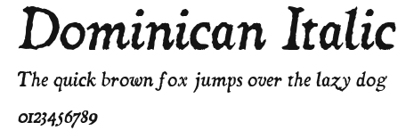 Dominican Italic Preview