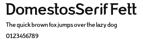 DomestosSerif Fett Preview