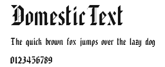 DomesticText Preview