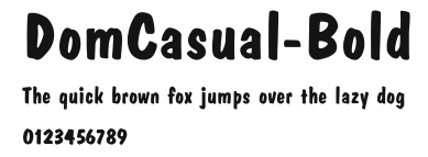 DomCasual-Bold Preview