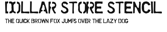 Dollar Store Stencil Preview