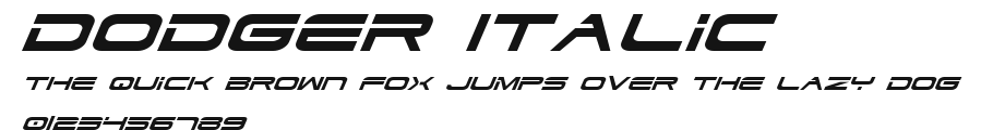 Dodger Italic Preview