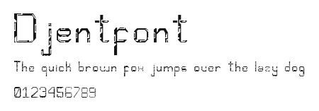 Djentfont Preview