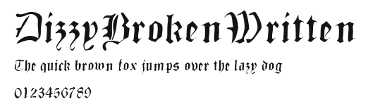 DizzyBrokenWritten Preview