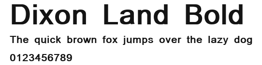 Dixon Land Bold Preview