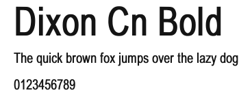 Dixon Cn Bold Preview