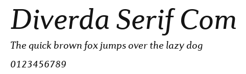 Diverda Serif Com Preview