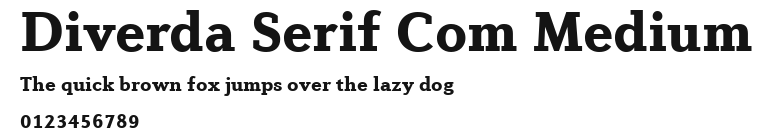 Diverda Serif Com Medium Preview