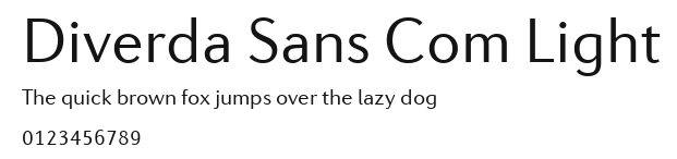 Diverda Sans Com Light Preview