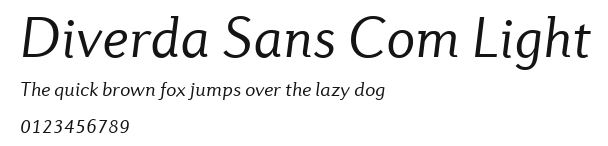 Diverda Sans Com Light Preview