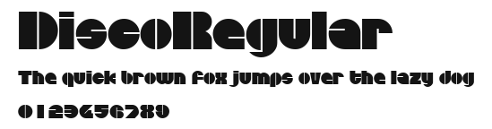 DiscoRegular Preview