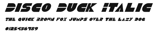 Disco Duck Italic Preview