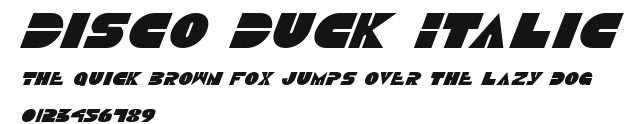 Disco Duck Italic Preview