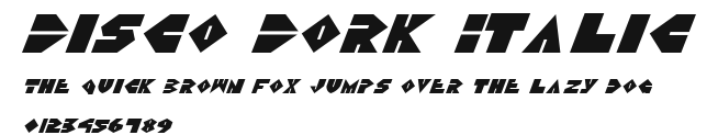Disco Dork Italic Preview