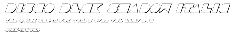 Disco Deck Shadow Italic Preview