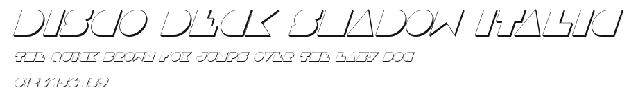 Disco Deck Shadow Italic Preview