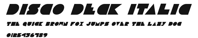 Disco Deck Italic Preview