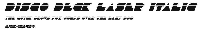 Disco Deck Laser Italic Preview