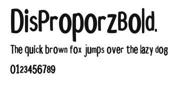 DisProporzBold. Preview