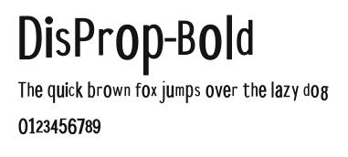 DisProp-Bold Preview