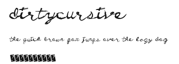 DirtyCursive Preview