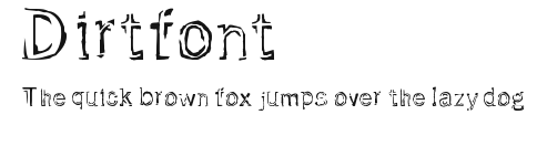 Dirtfont Preview