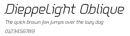 DieppeLight Oblique Preview