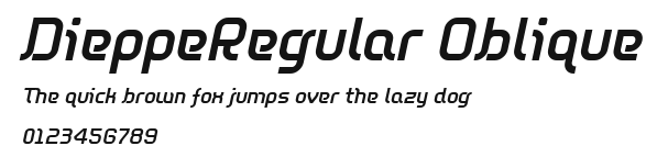 DieppeRegular Oblique Preview