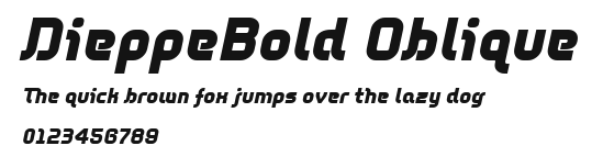 DieppeBold Oblique Preview
