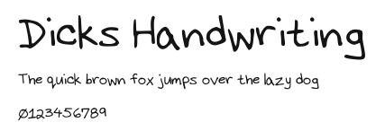 Dicks Handwriting.ttf