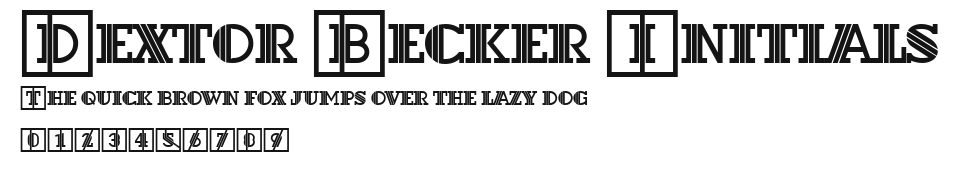 Dextor Becker Initials Preview