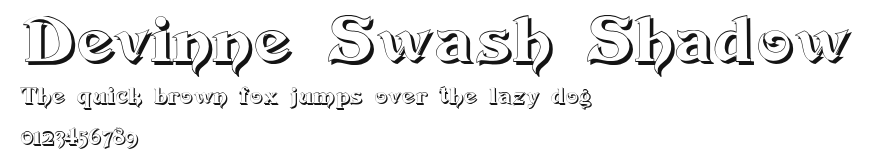 Devinne Swash Shadow Preview