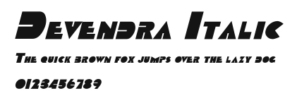 Devendra Italic Preview