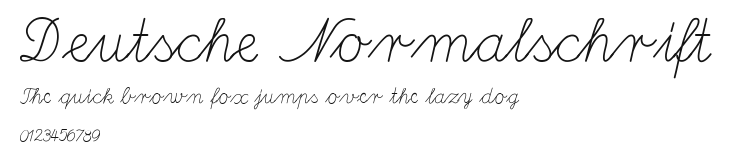 Deutsche Normalschrift Preview