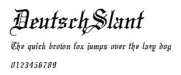 DeutschSlant Preview