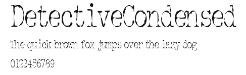 DetectiveCondensed Preview