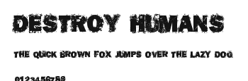 Destroy Humans.ttf