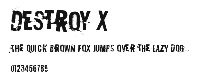 Destroy X.ttf