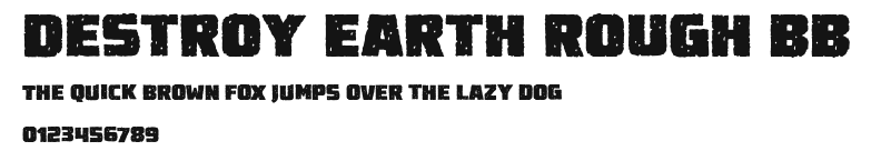 Destroy Earth Rough BB Preview