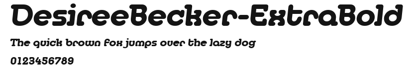 DesireeBecker-ExtraBold Preview