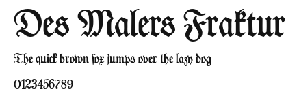 Des Malers Fraktur Preview
