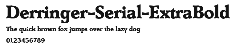 Derringer-Serial-ExtraBold Preview