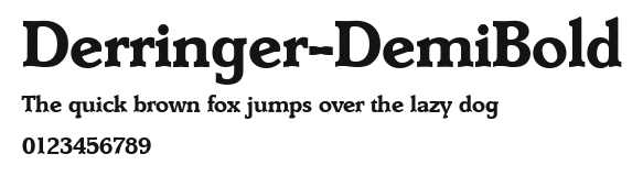 Derringer-DemiBold Preview